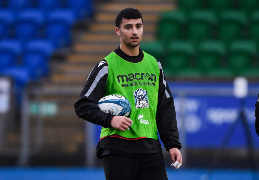 Ben Afshar training with Glasgow Warriors