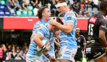 George Horne celebrates scoring a try 19/10/2024