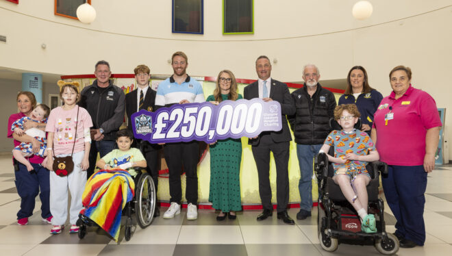 Glasgow Warriors surpass £250,000 fundraising milestone for Glasgow Children’s Hospital Charity